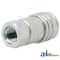 A & I Products Coupler. Female Flat Face; FEM Series 4" x1" x1" A-FEM-501-10FO-NL - alternate 4